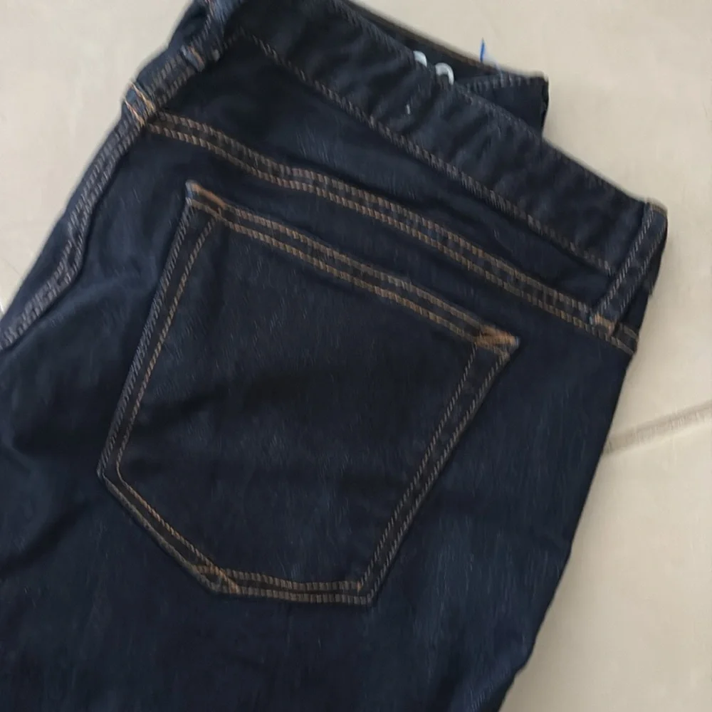 Never worn gap sz 31 long dark blue skinny jeans 830 - Picture 3 of 6